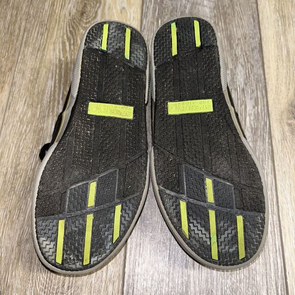 Sperry Top-Sider Halyard Loafers Youth US Size 3 Black Green Canvas Boat Shoes - Picture 10 of 11